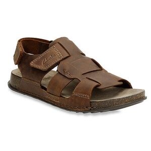 NWB Clarks Men's Keften Cove's Sandal Tabacco Nubuck